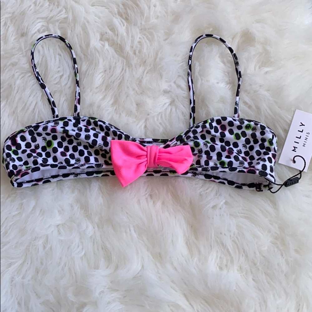 Milly Minis Mini Bow Bikini Top Sz 12 kids